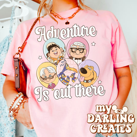 Adventure is Out There White Text PNG