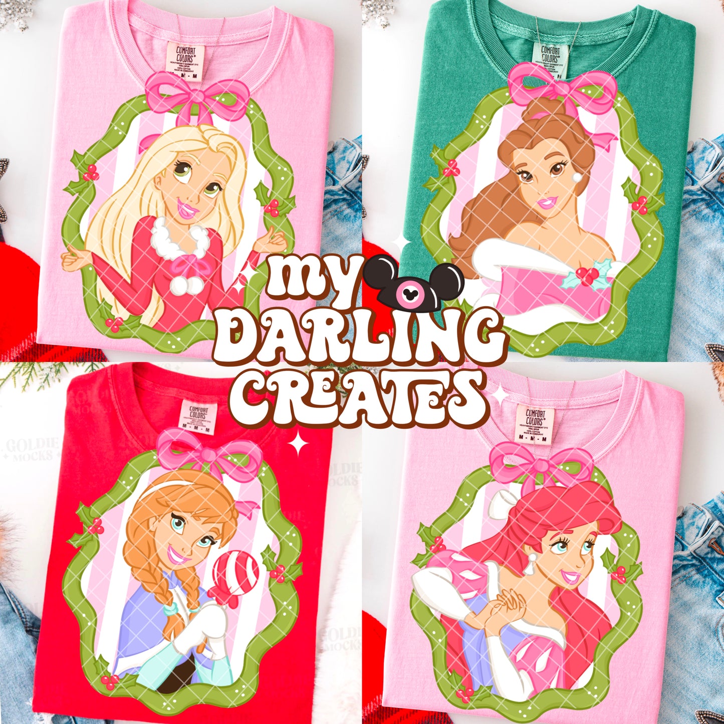 (5) Jolly Princesses PNG - Includes Separates