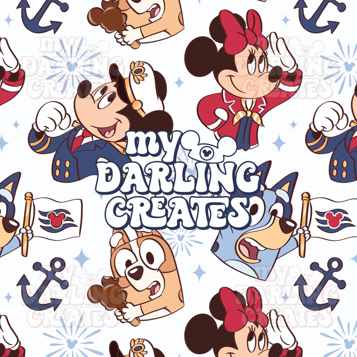 Light Blue Cruise Pals - Seamless File