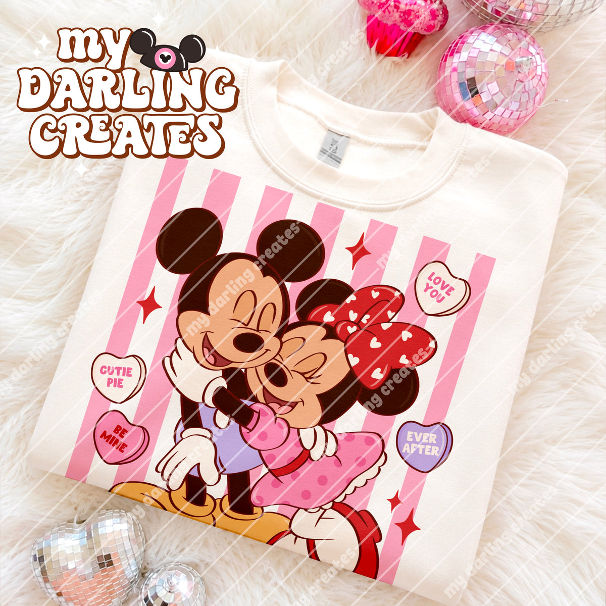 Love Day Mouse Stripes PNG