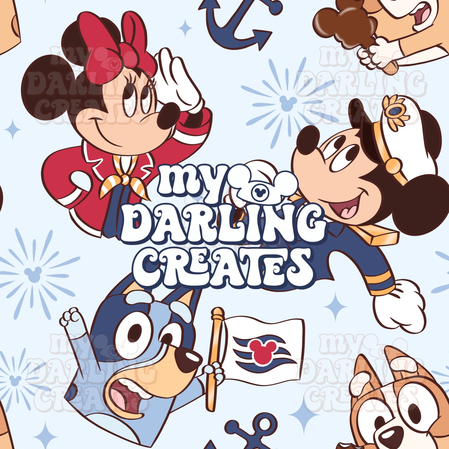 Blue Cruise Pals - Seamless File