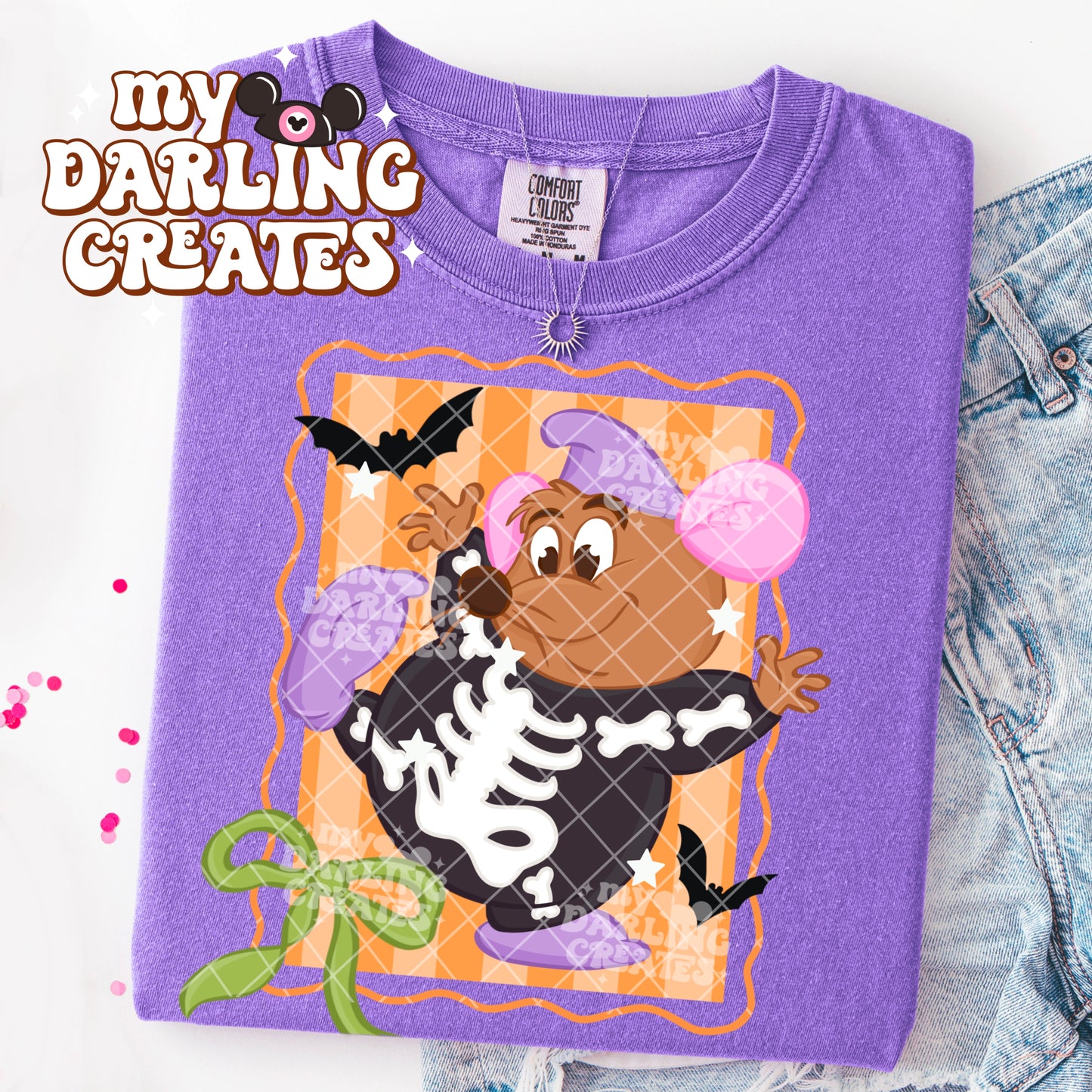 (5) Spooky Coquette Sidekicks PNG - Includes Separates