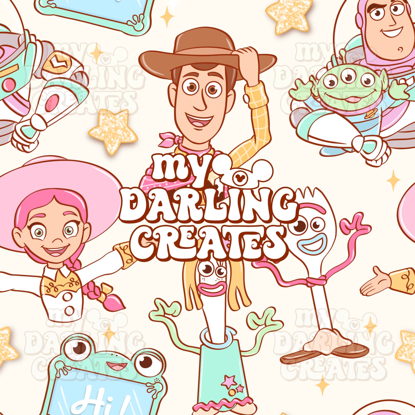 Toy Stories Cream - Seamless File