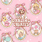 Girly Galaxy Pink Frames - Seamless File