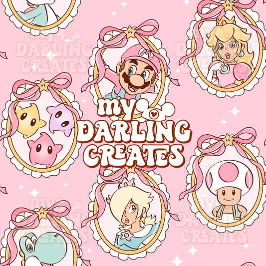 Girly Galaxy Pink Frames - Seamless File