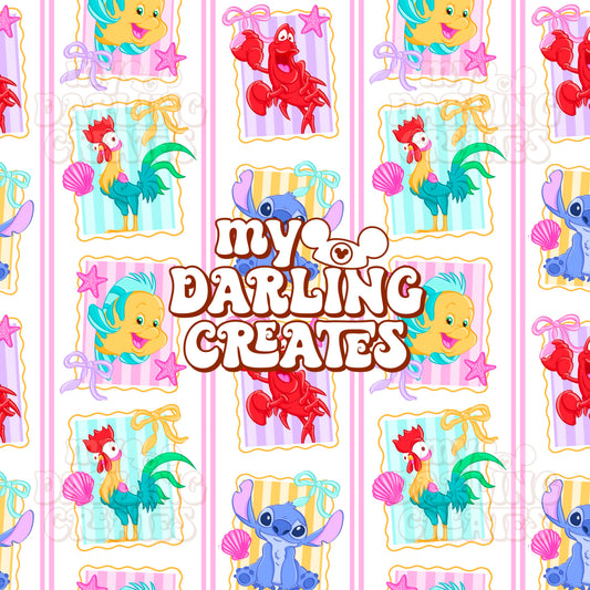 Summer Coquette Ocean Friends- Seamless File