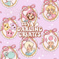 Girly Galaxy Purple Frames - Seamless File