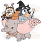 Spooky Elephant Ride PNG