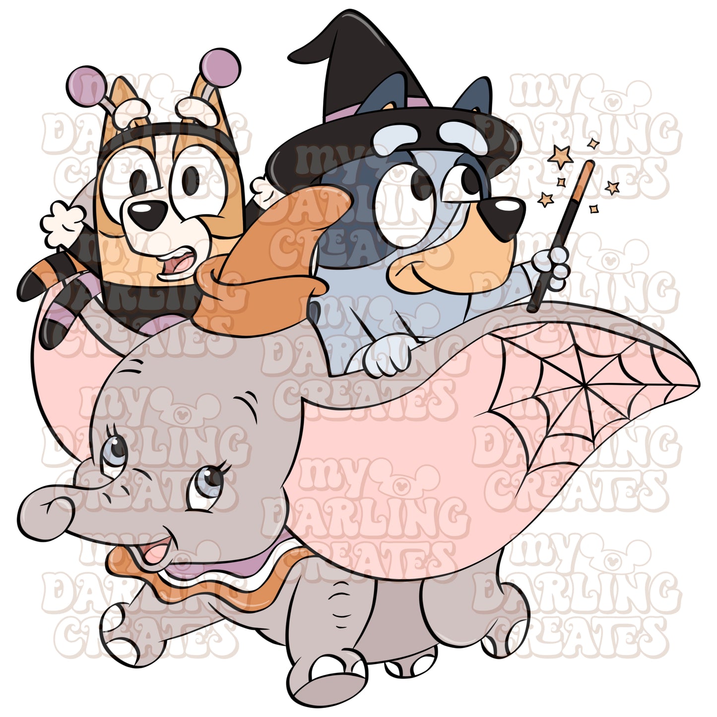 Spooky Elephant Ride PNG