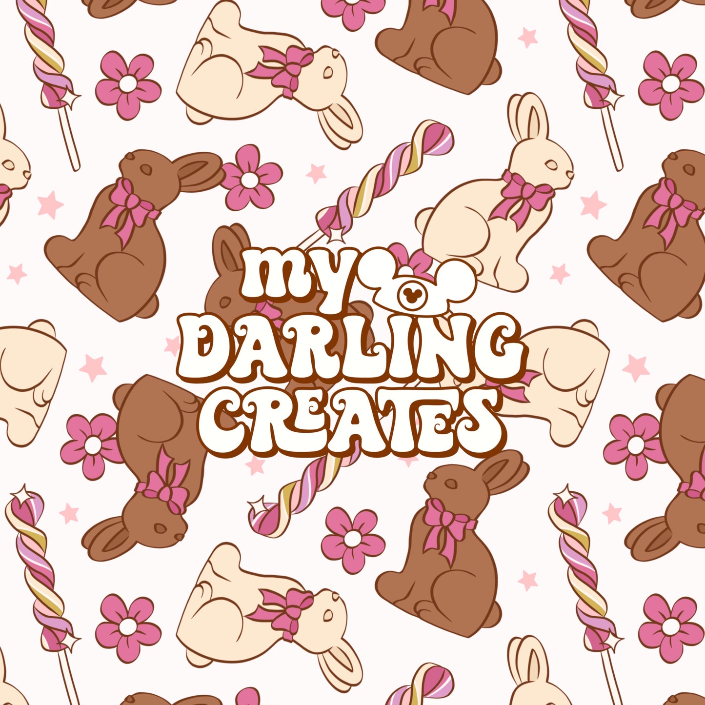 Sweets and Bunnies Pink - Seamless Pattern