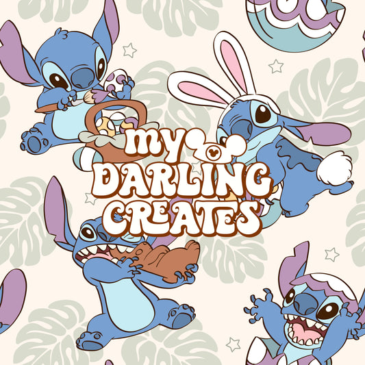 Blue Alien Bunny - Seamless File