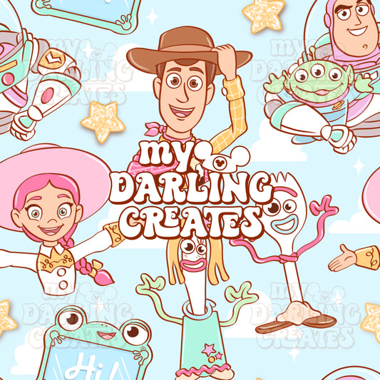 Toy Stories Blue - Seamless File