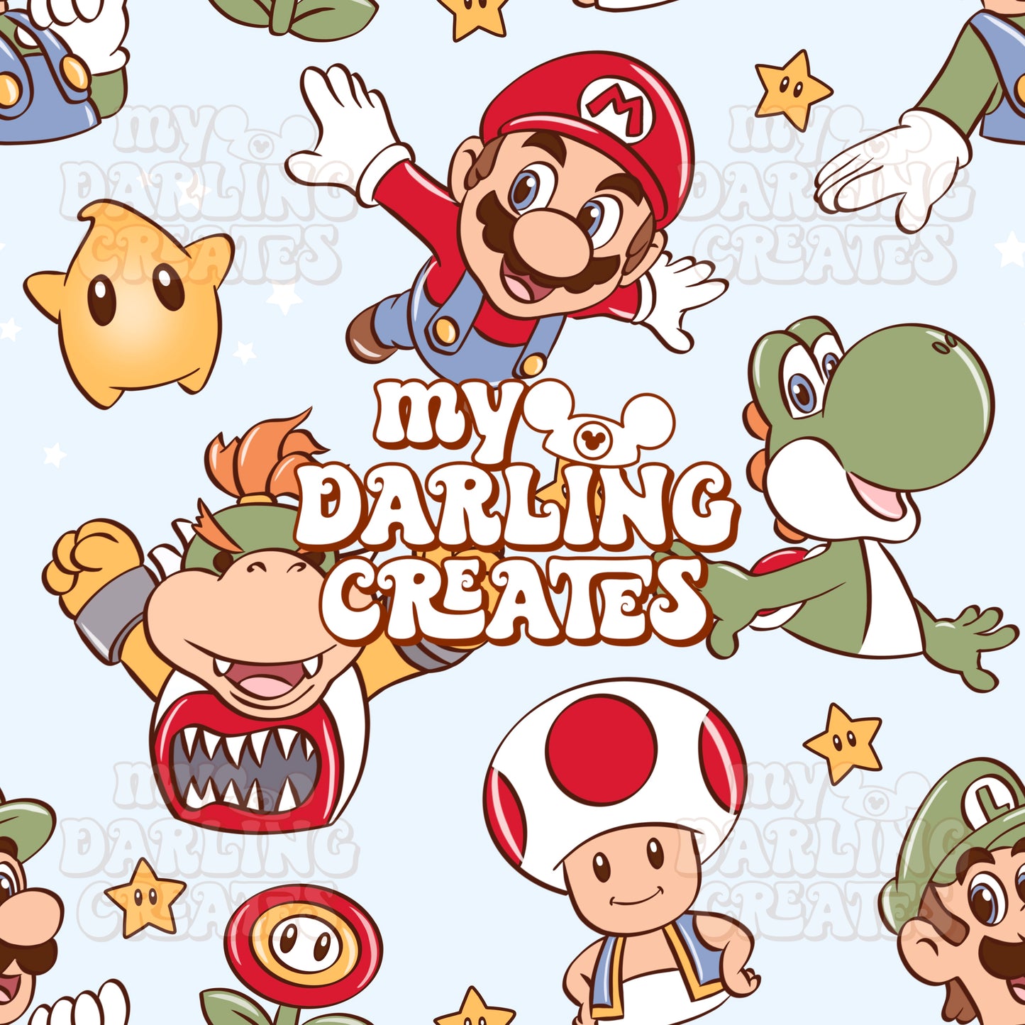 Galaxy Bros Blue - Seamless File