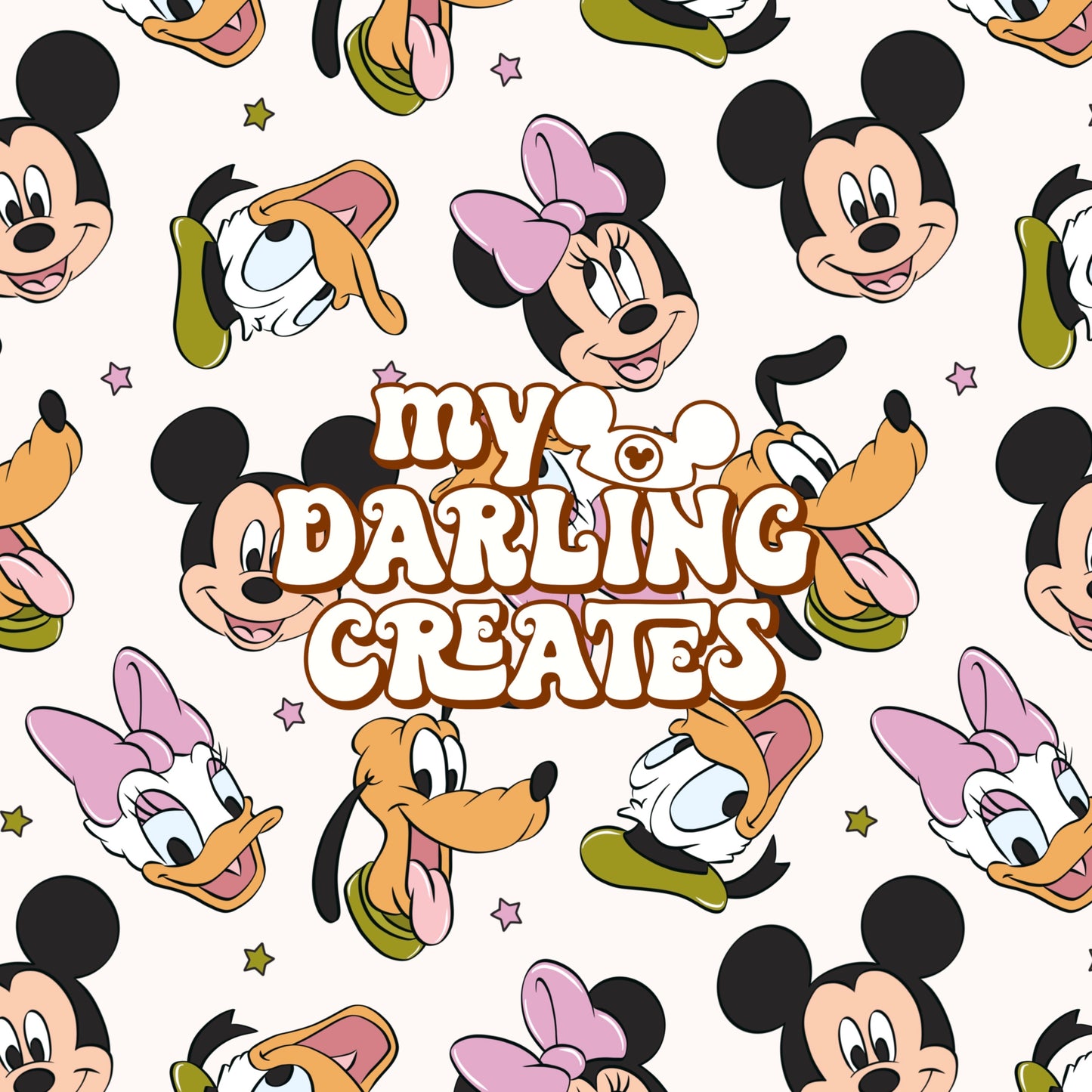 Spring Mouse and Friends - Seamless Pattern