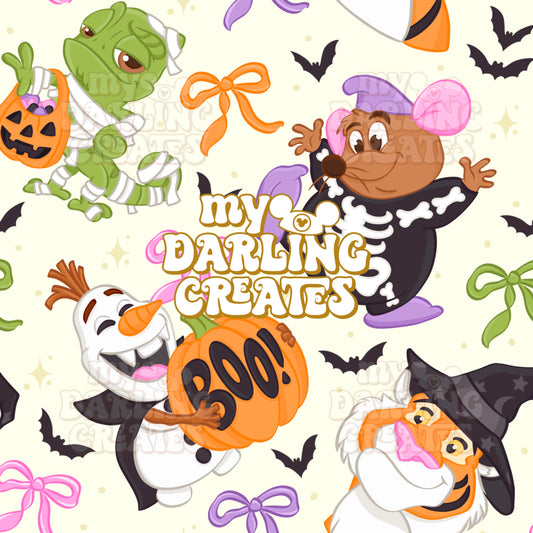 Spooky Coquette Sidekicks Cream - Seamless File