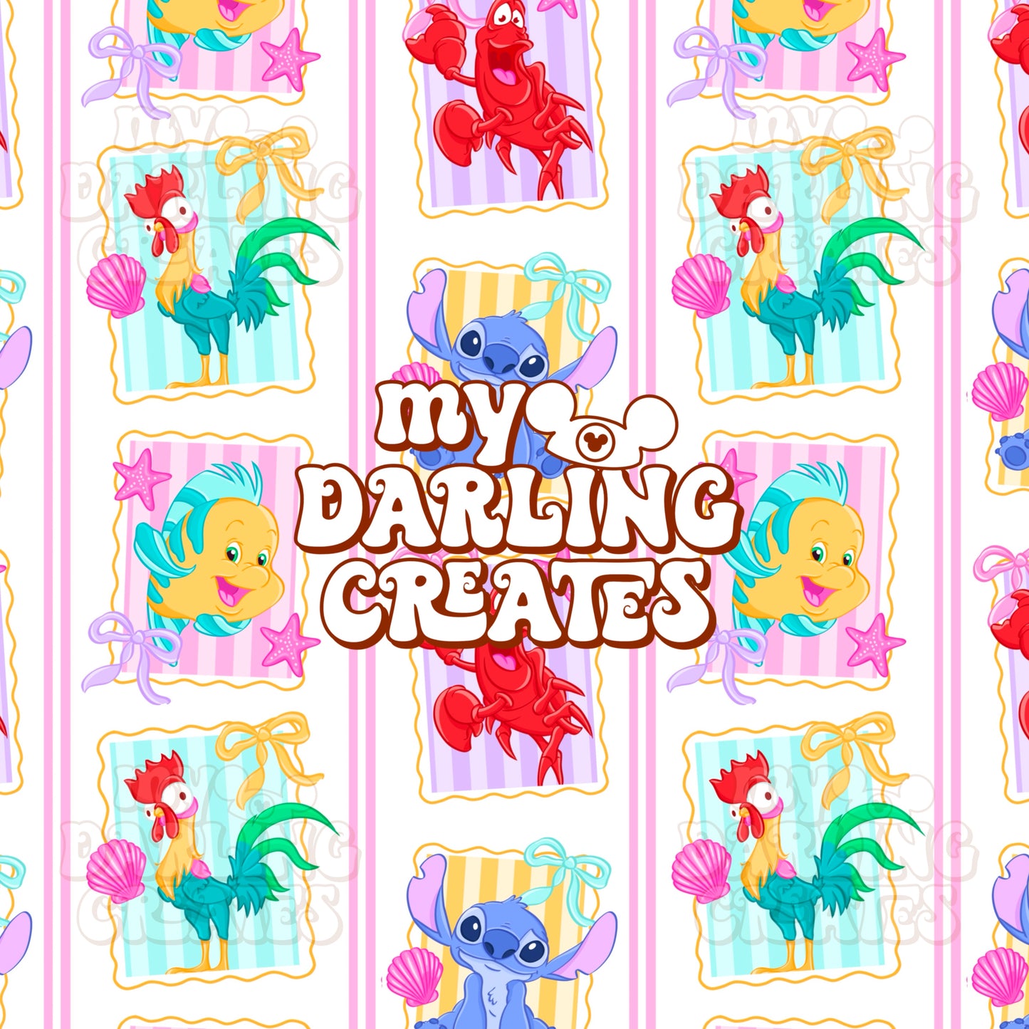 Summer Coquette Ocean Friends- Seamless File