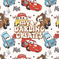 Cars Valentines - Seamless File