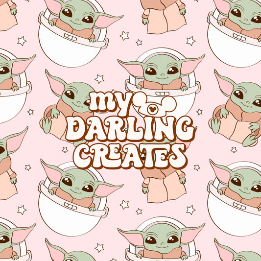 Girly Green Child Pink - Seamless File