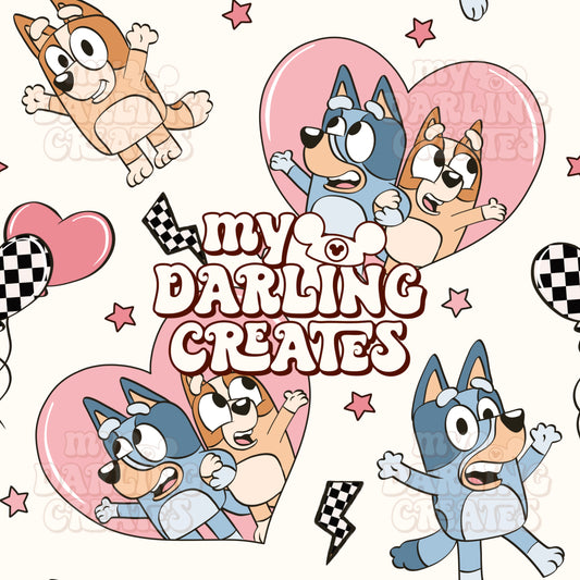 Valentine Sisters Pink - Seamless File