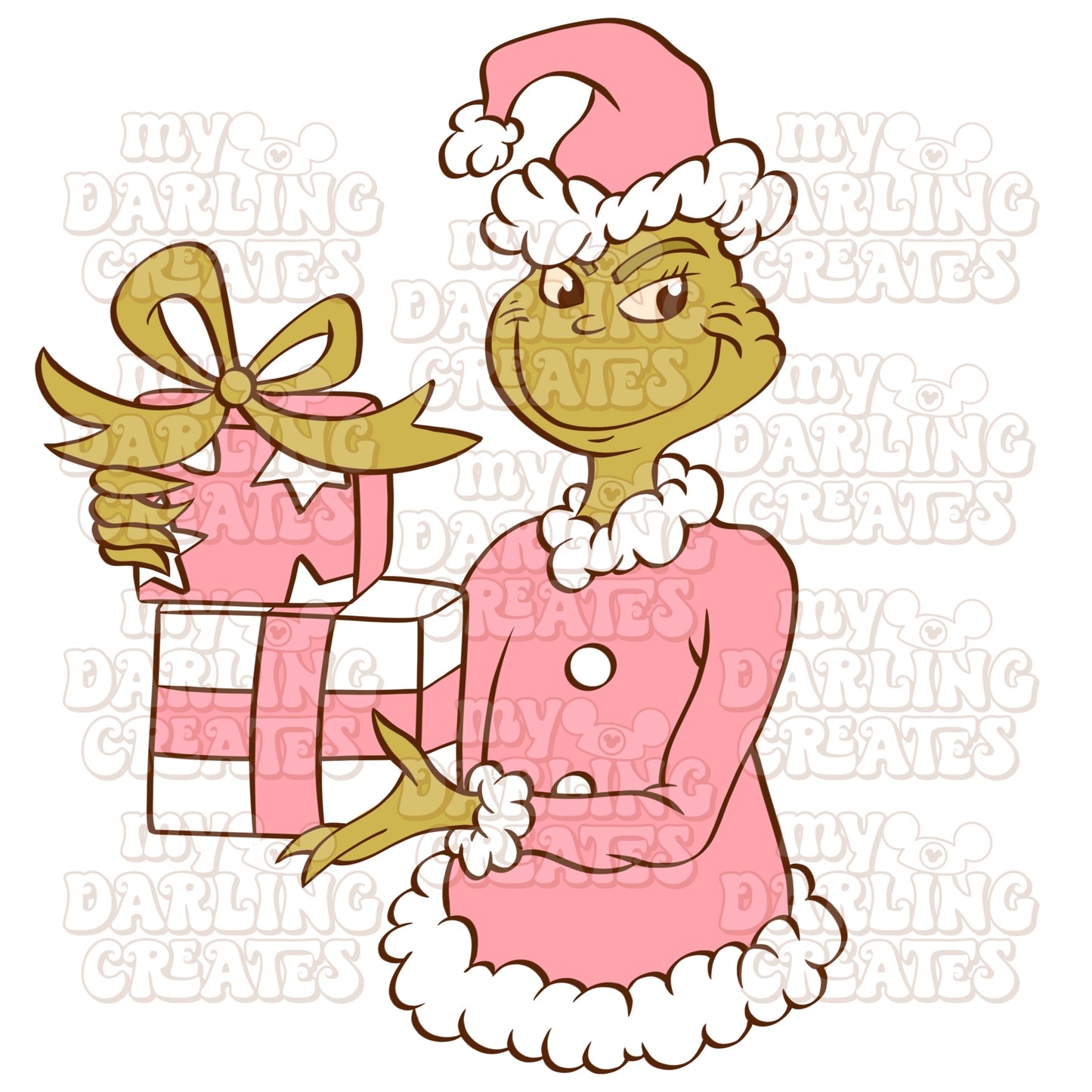 Pink Green Guy PNG