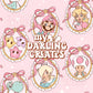 Girly Galaxy Light Pink Frames - Seamless File