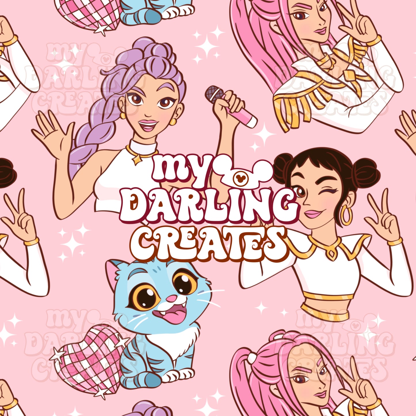 Girl Pop Pink - Seamless File