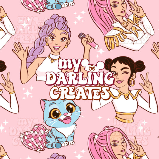 Girl Pop Pink - Seamless File