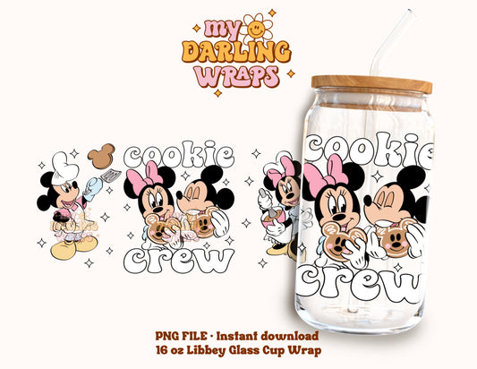 Cookie Crew - Cup Wrap File PNG