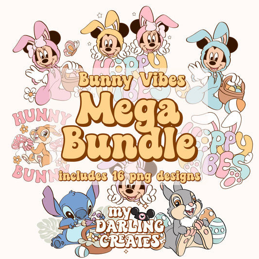 Bunny Vibes | PNG MEGA Bundle - Includes 16 designs