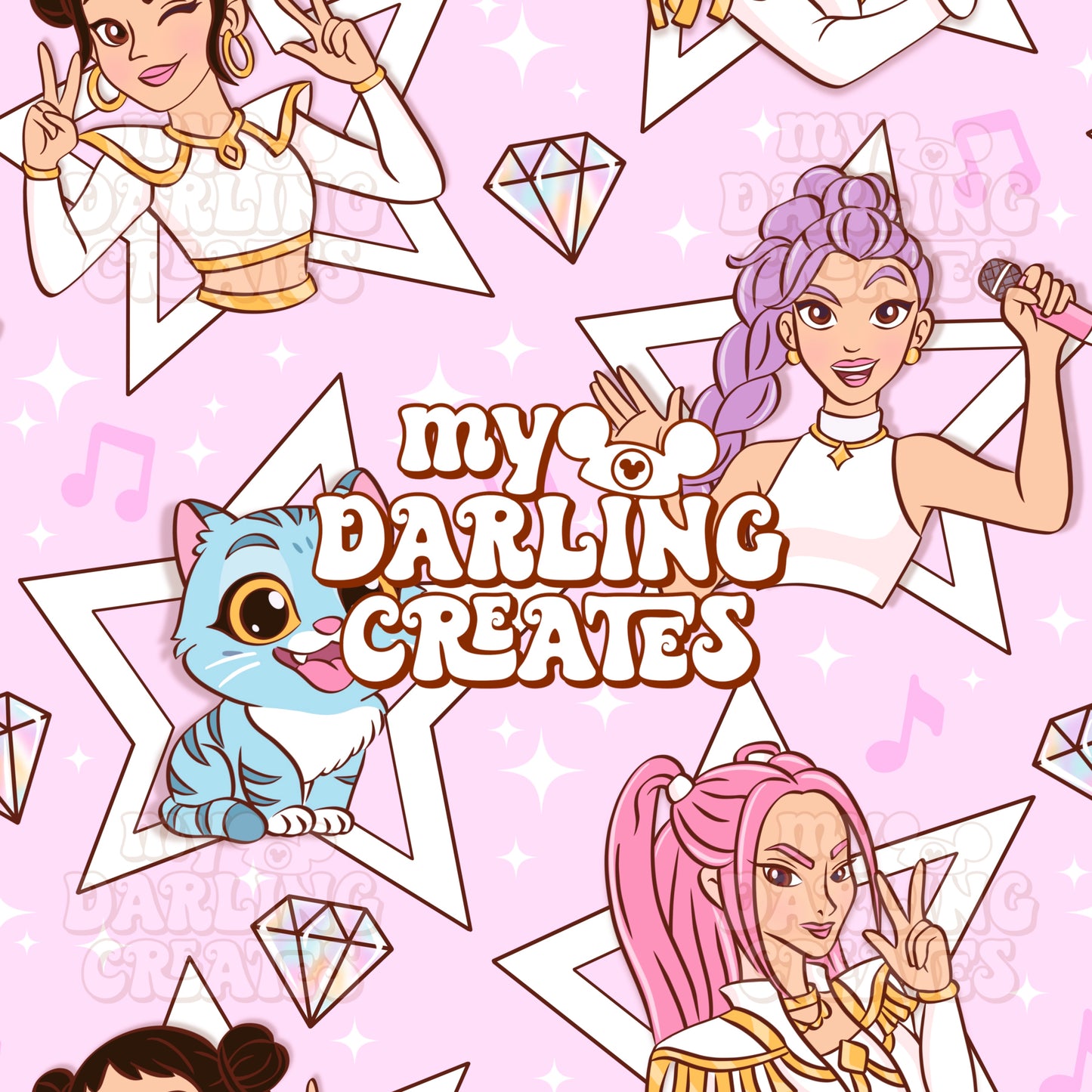 K Pop Star Party - Seamless File