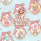 Girly Galaxy Blue Frames - Seamless File