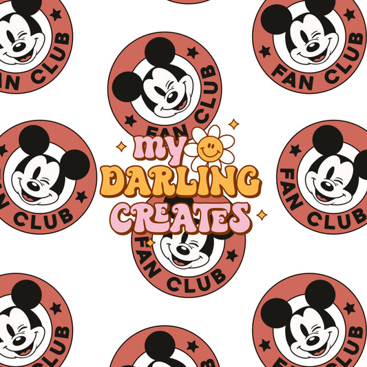Mouse Fan Club - Seamless Pattern
