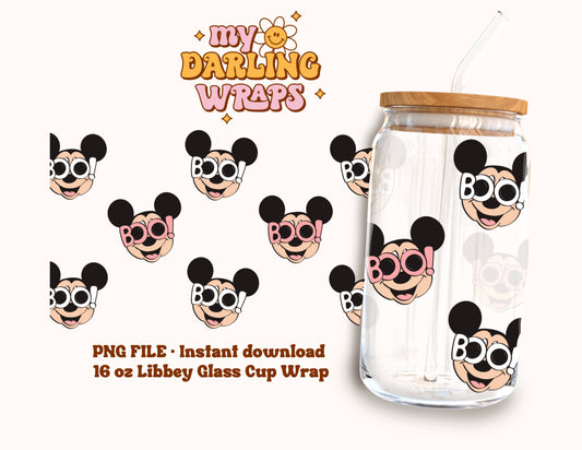 Boo Mouse - Cup Wrap PNG