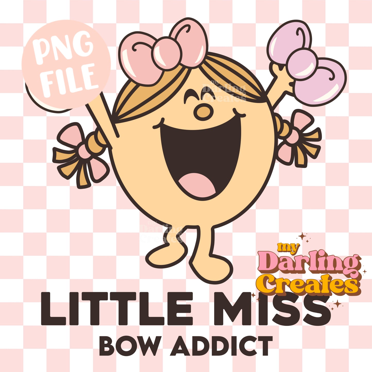 Little Miss Bow Addict PNG
