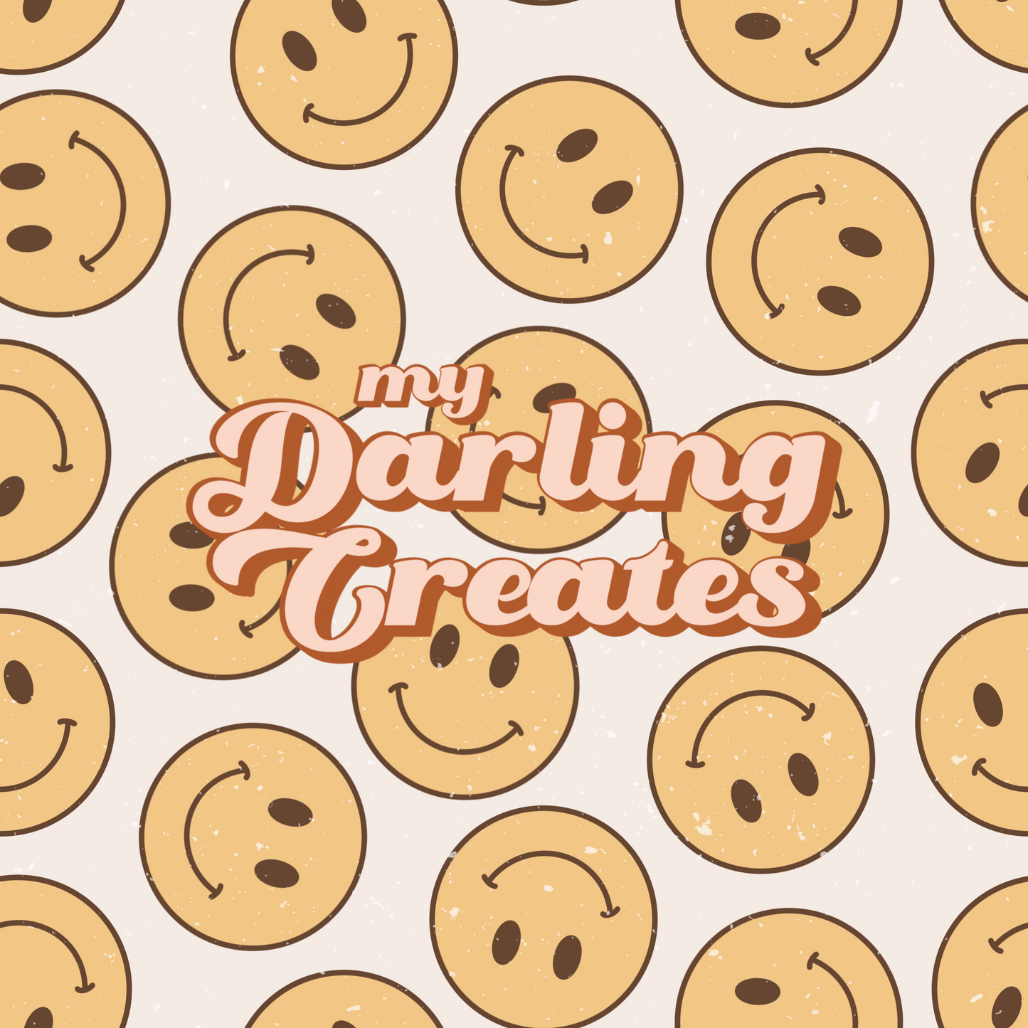 Happy Face - Seamless Pattern