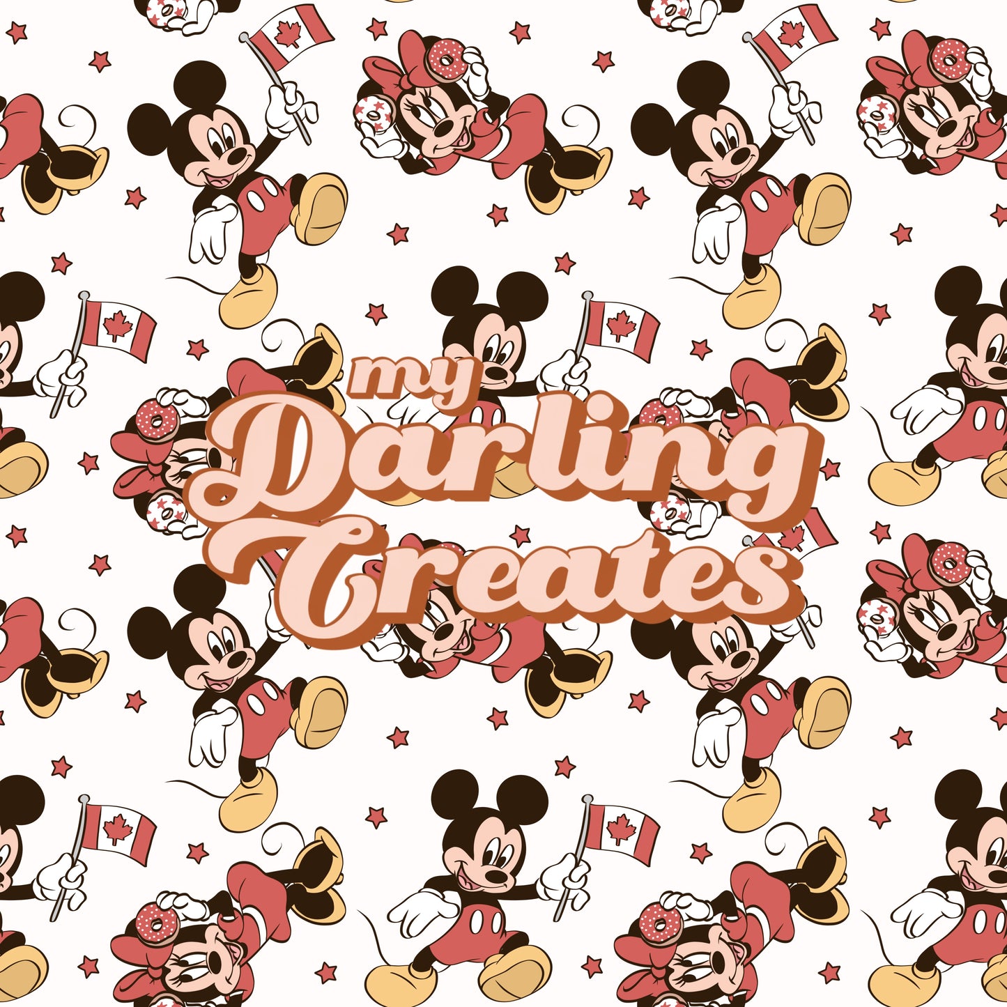 Canada Day Mouse - Seamless Pattern (2)