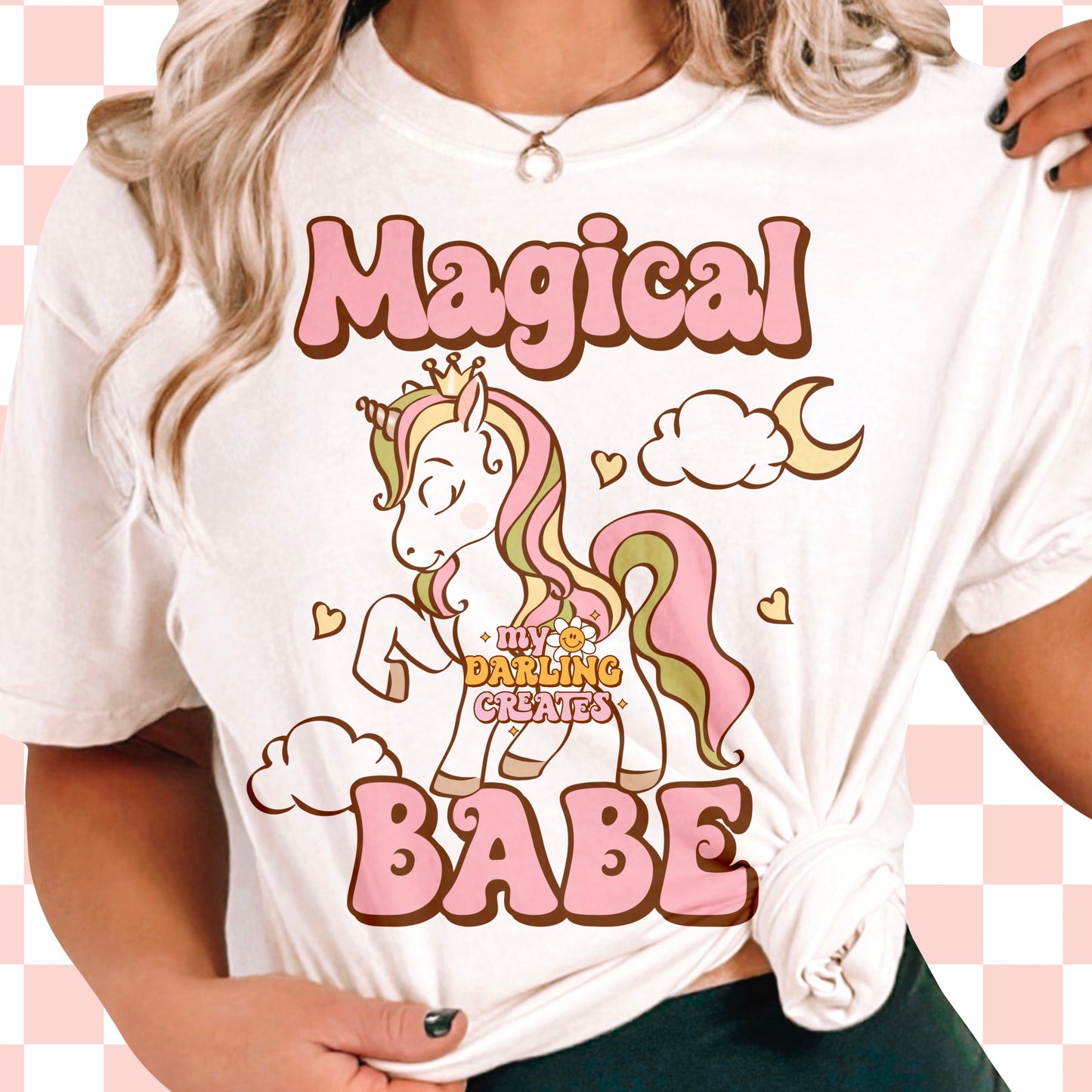 Magical Babe Unicorn PNG