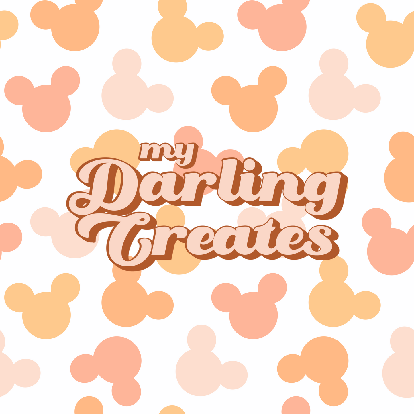 Mouse Ears Pink - Seamless Pattern