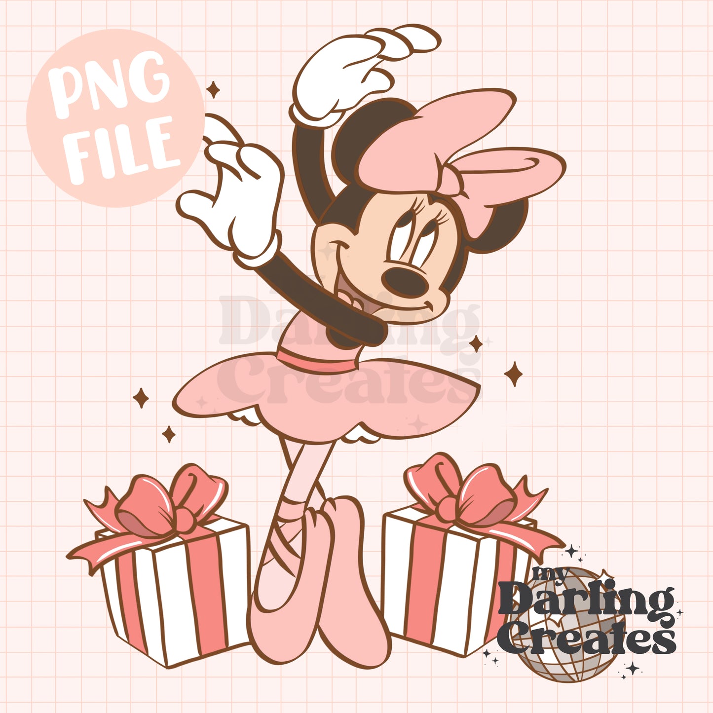 Ballerina Mouse PNG