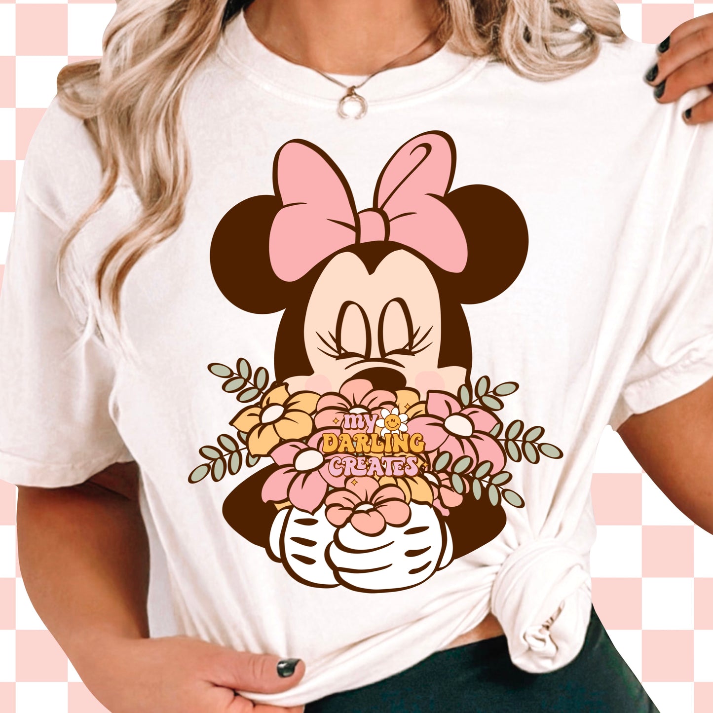 Spring Floral Mouse PNG